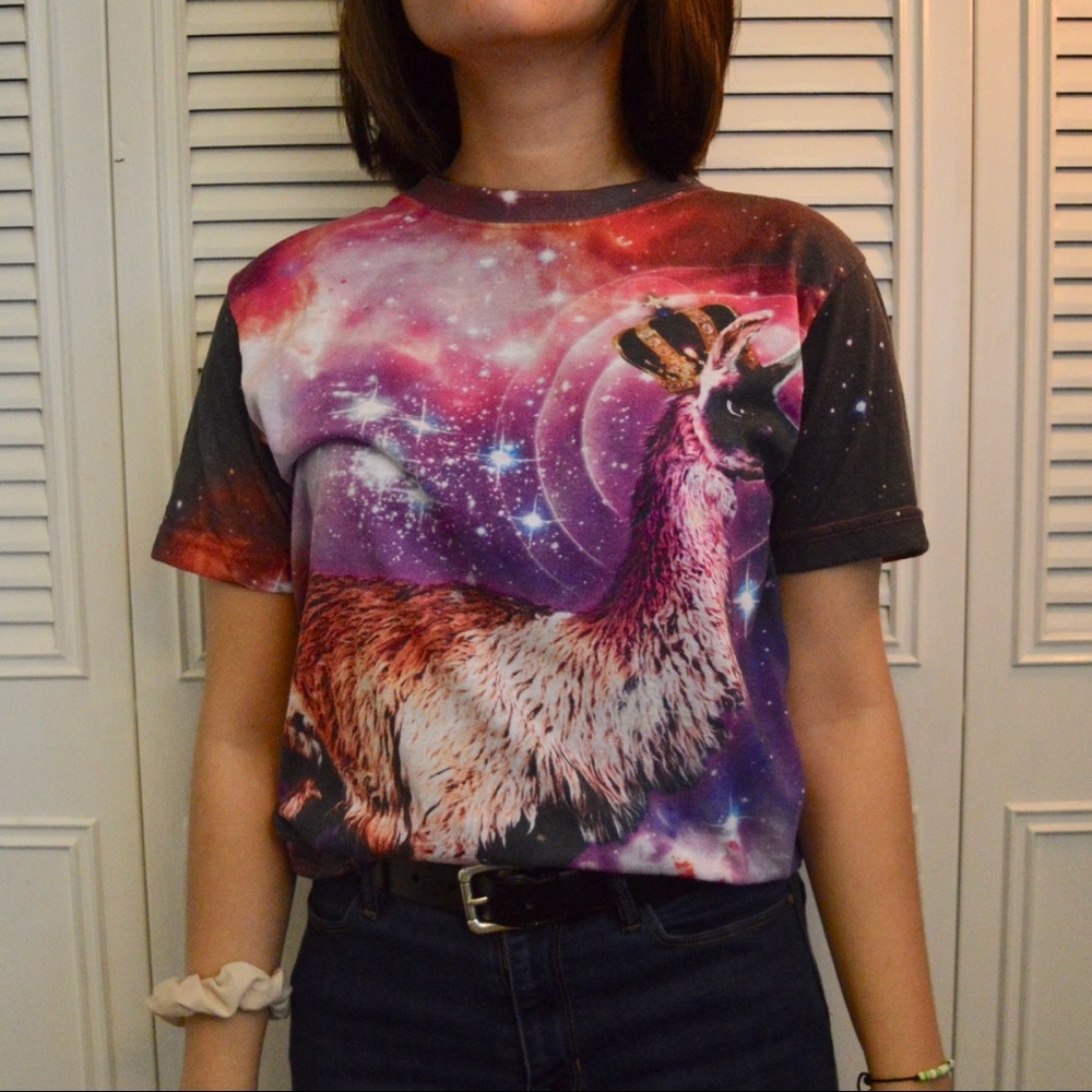 BELOVED Llama Galaxy Graphic Tee